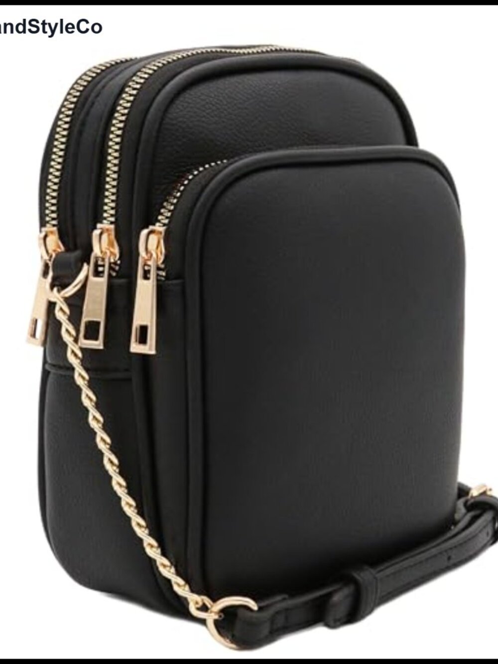 PU Leather Medium Crossbody Bag Adjustable Strap Multi Pocket Casual